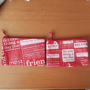 Lululemon Zipper Pouch Coin Purse Card Holder Wallet giftcards Lipsticks